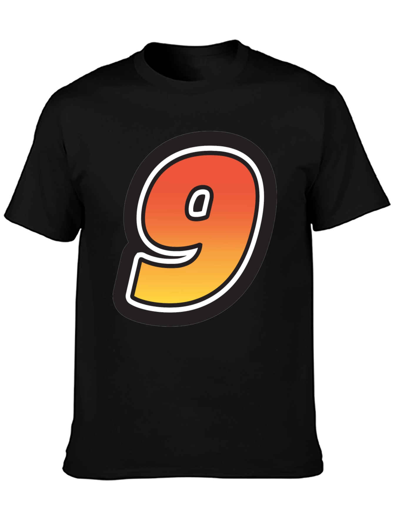 Number 9 Graphic Tee - Stylish Casual Wear