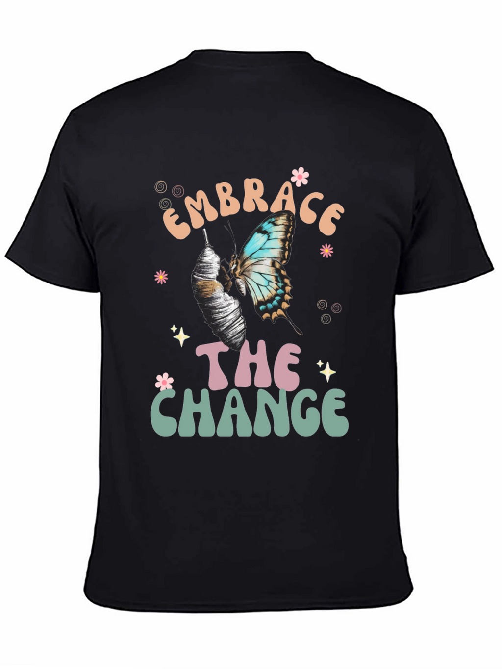 Embrace The Change Butterfly Graphic T-Shirt