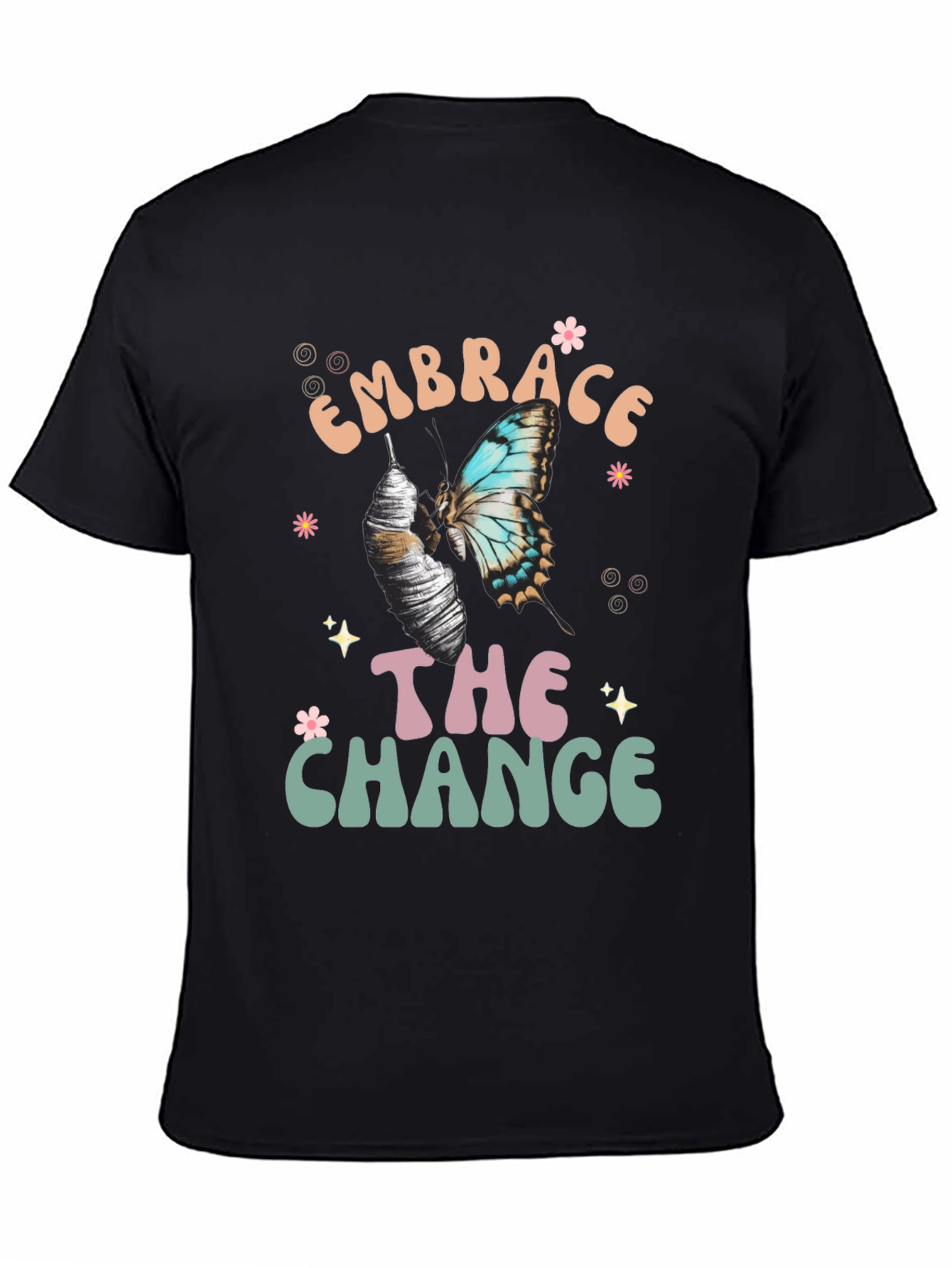 Embrace The Change Butterfly Graphic T-Shirt