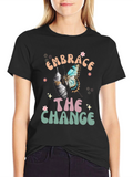 Embrace The Change Butterfly Graphic T-Shirt