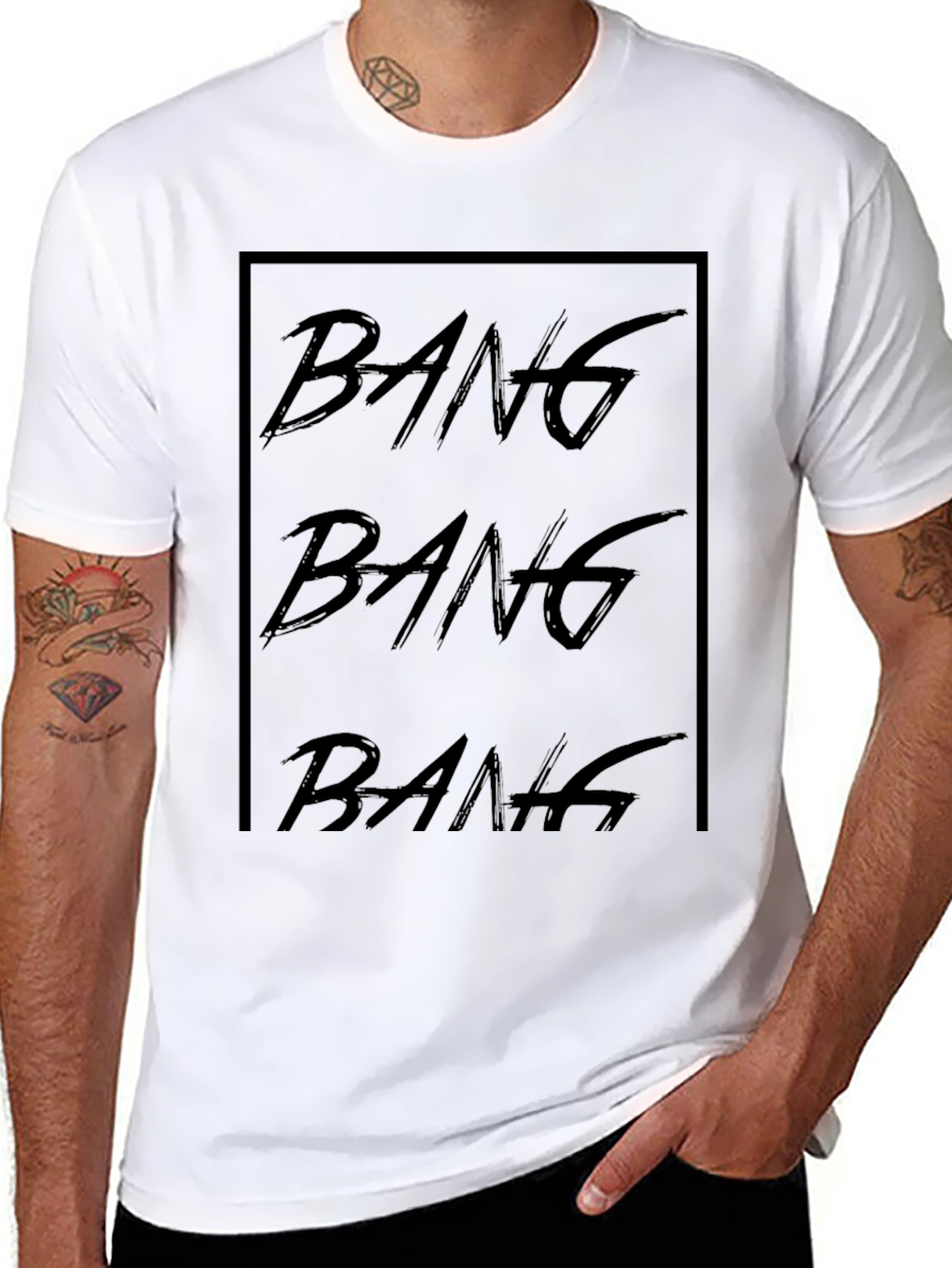 Bang Bang Bang Black Graphic Tee