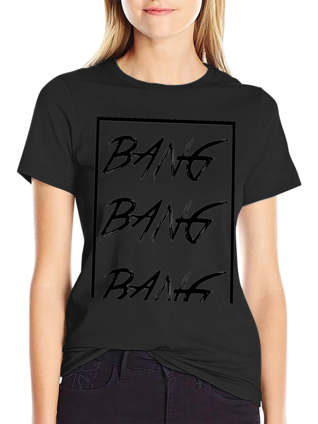 Bang Bang Bang Black Graphic Tee