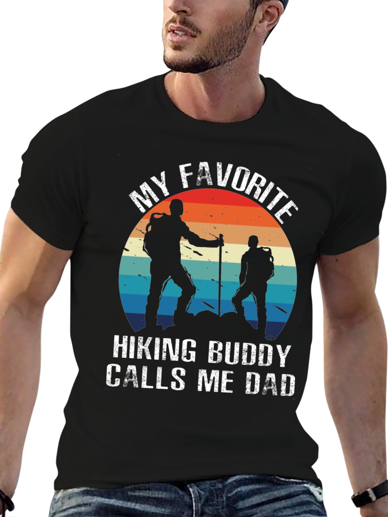 Hiking Buddy Dad T-Shirt