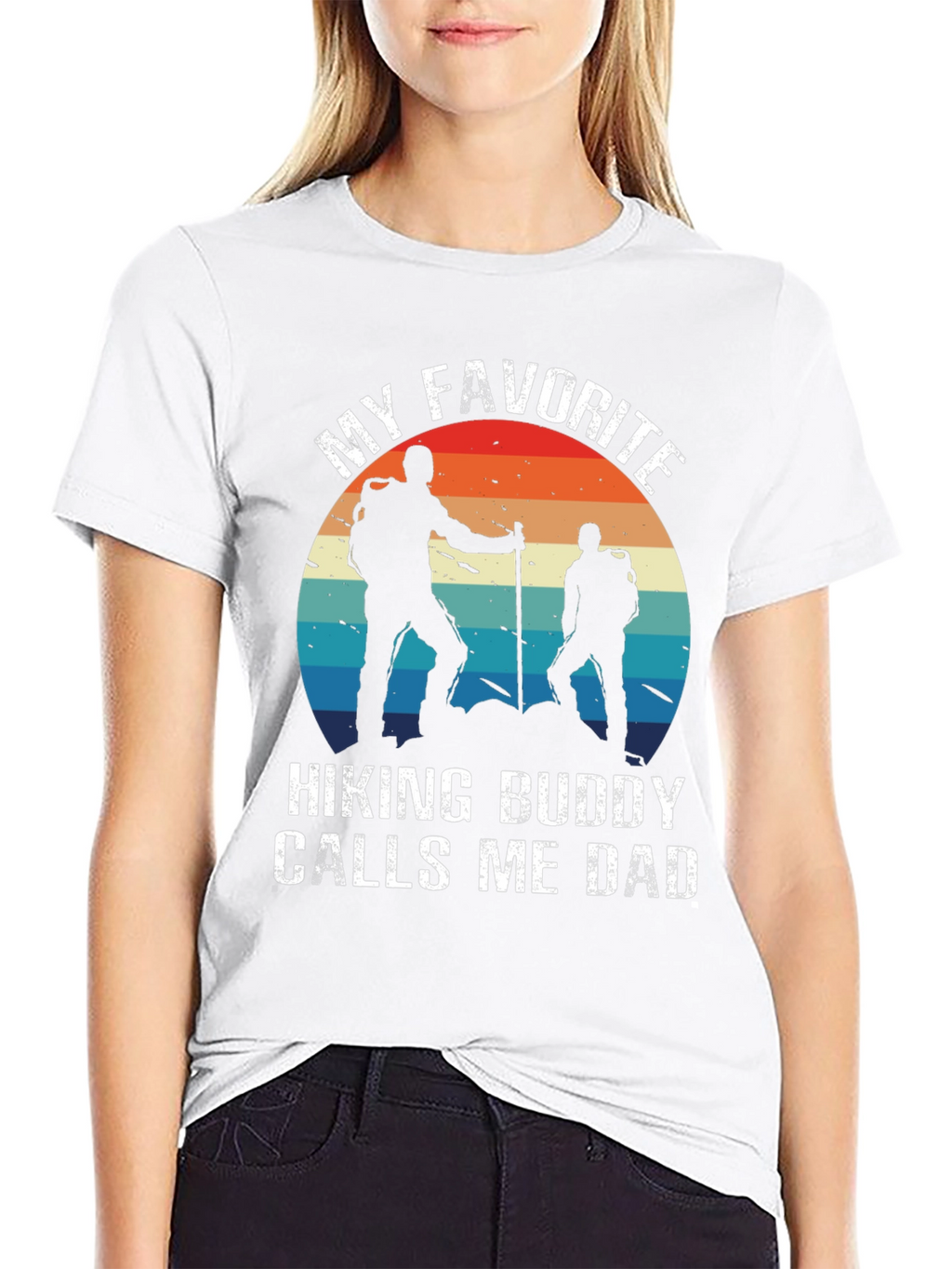 Hiking Buddy Dad T-Shirt