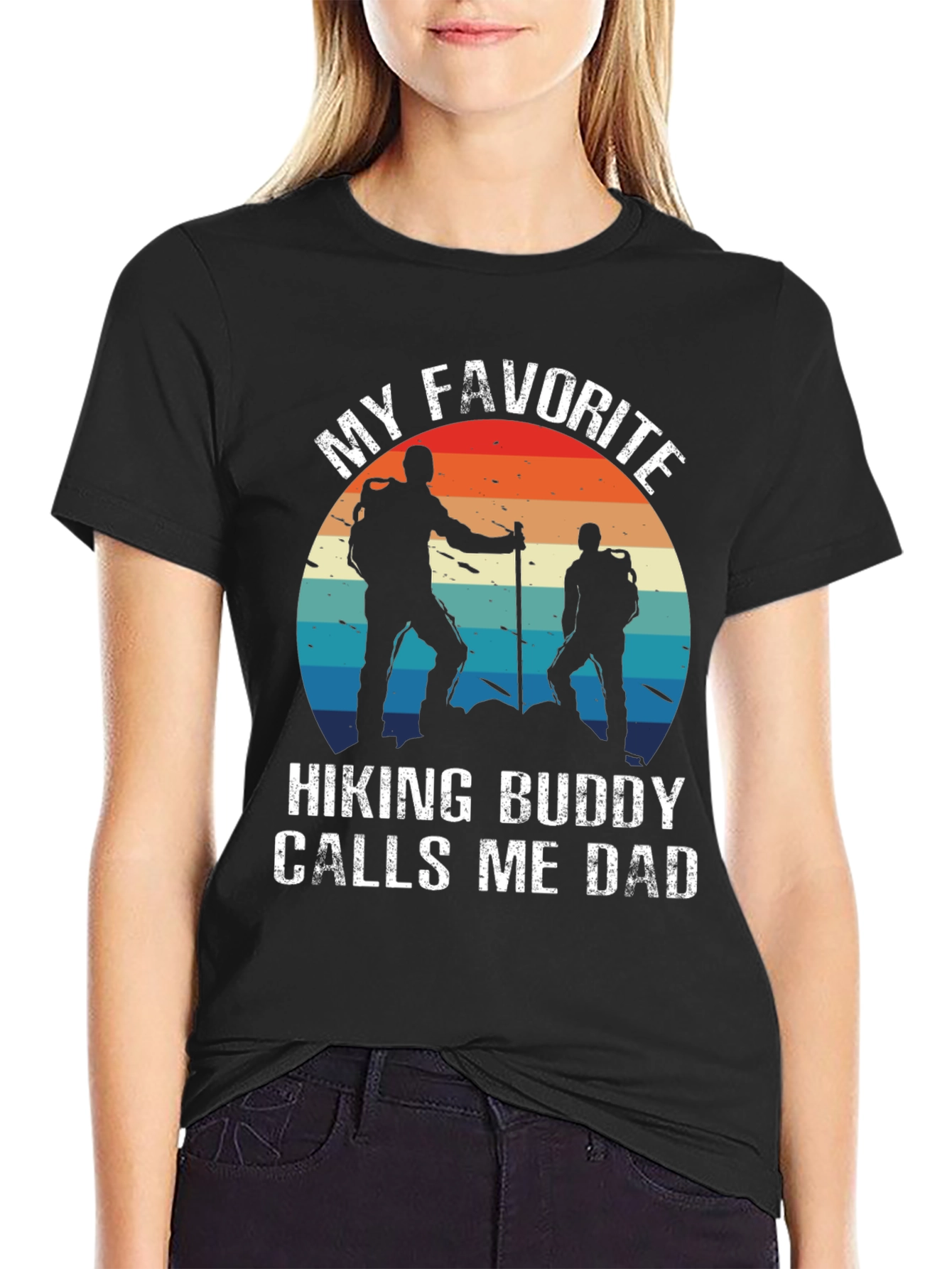 Hiking Buddy Dad T-Shirt