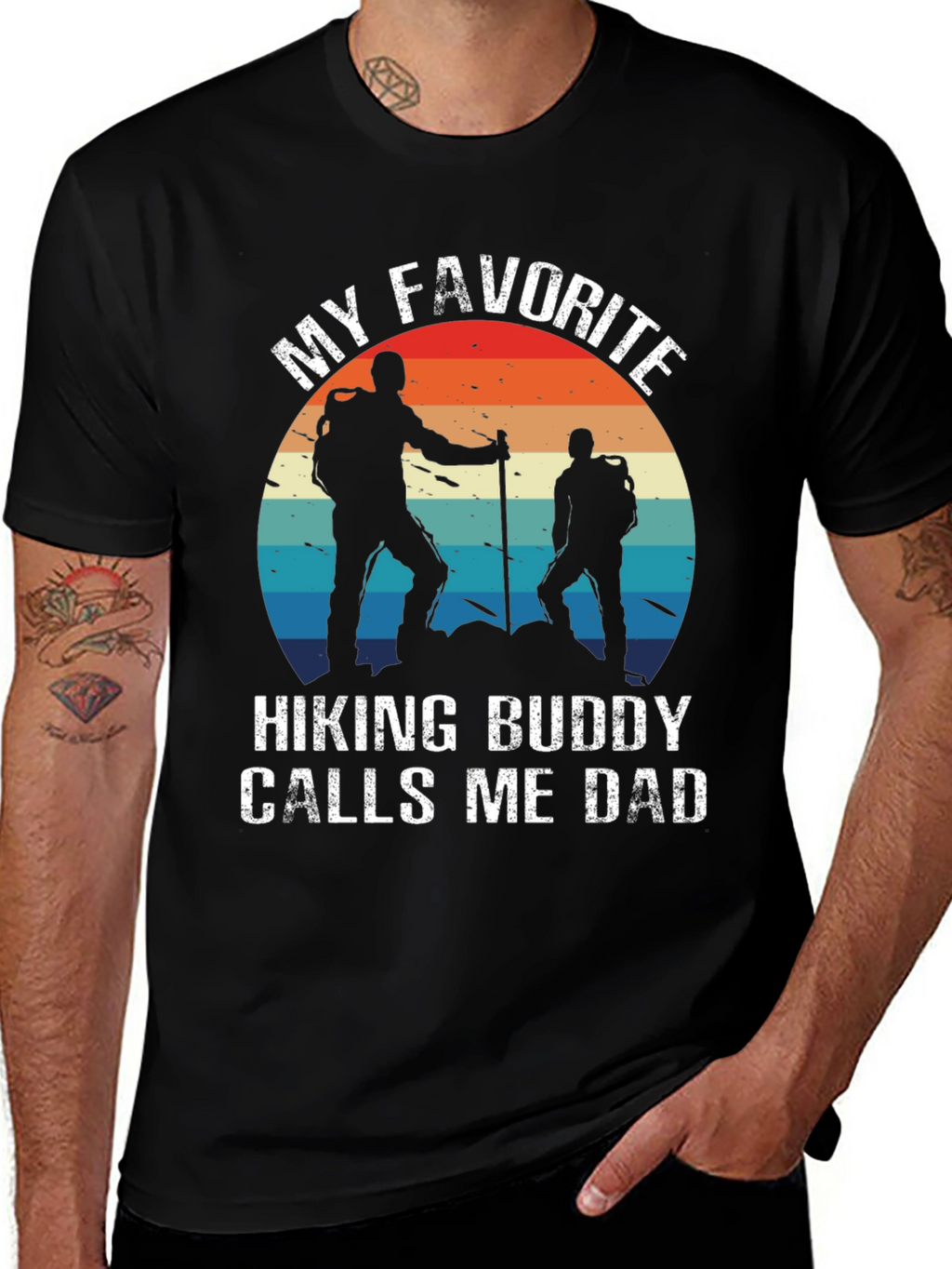 Hiking Buddy Dad T-Shirt