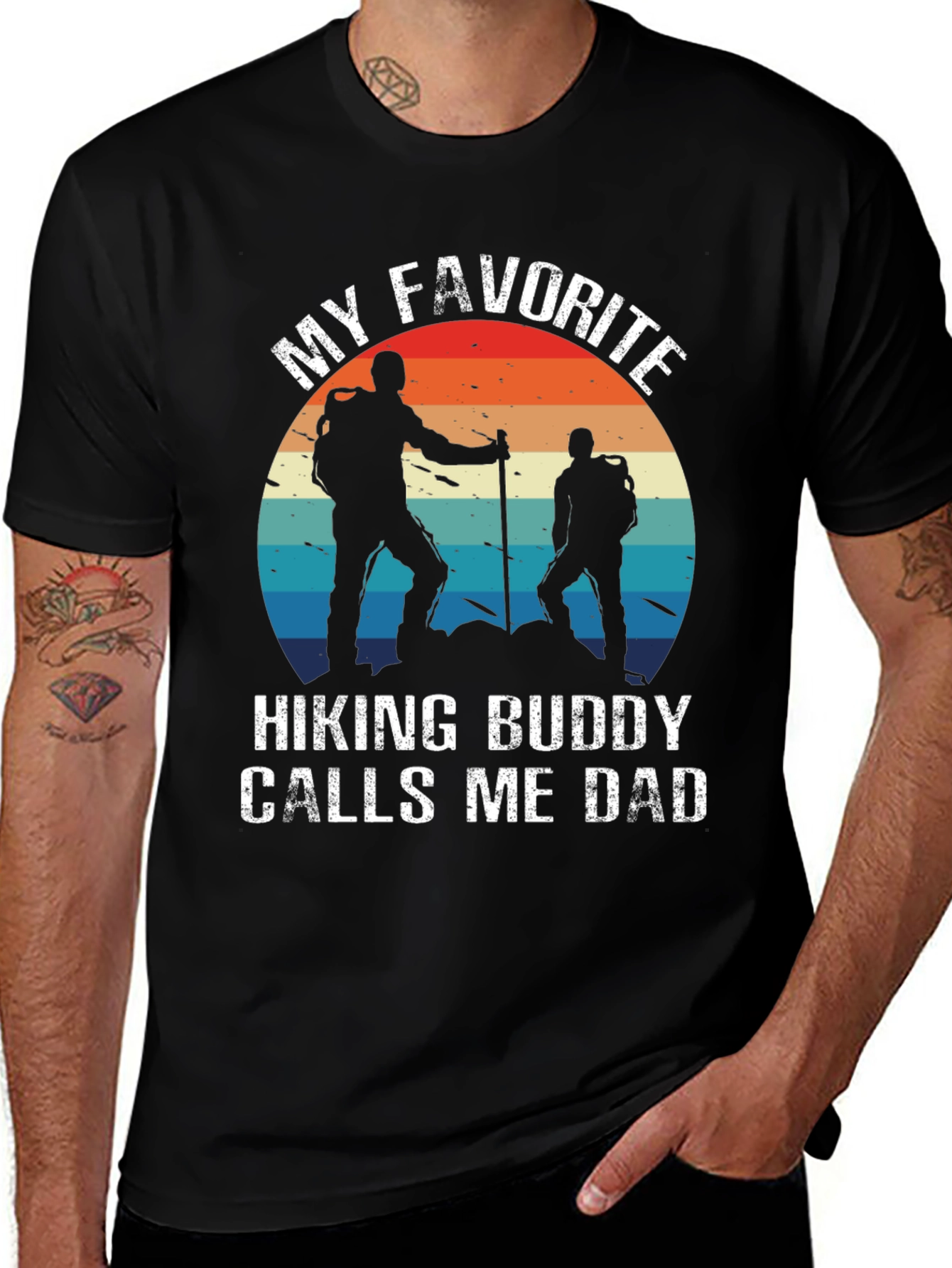 Hiking Buddy Dad T-Shirt