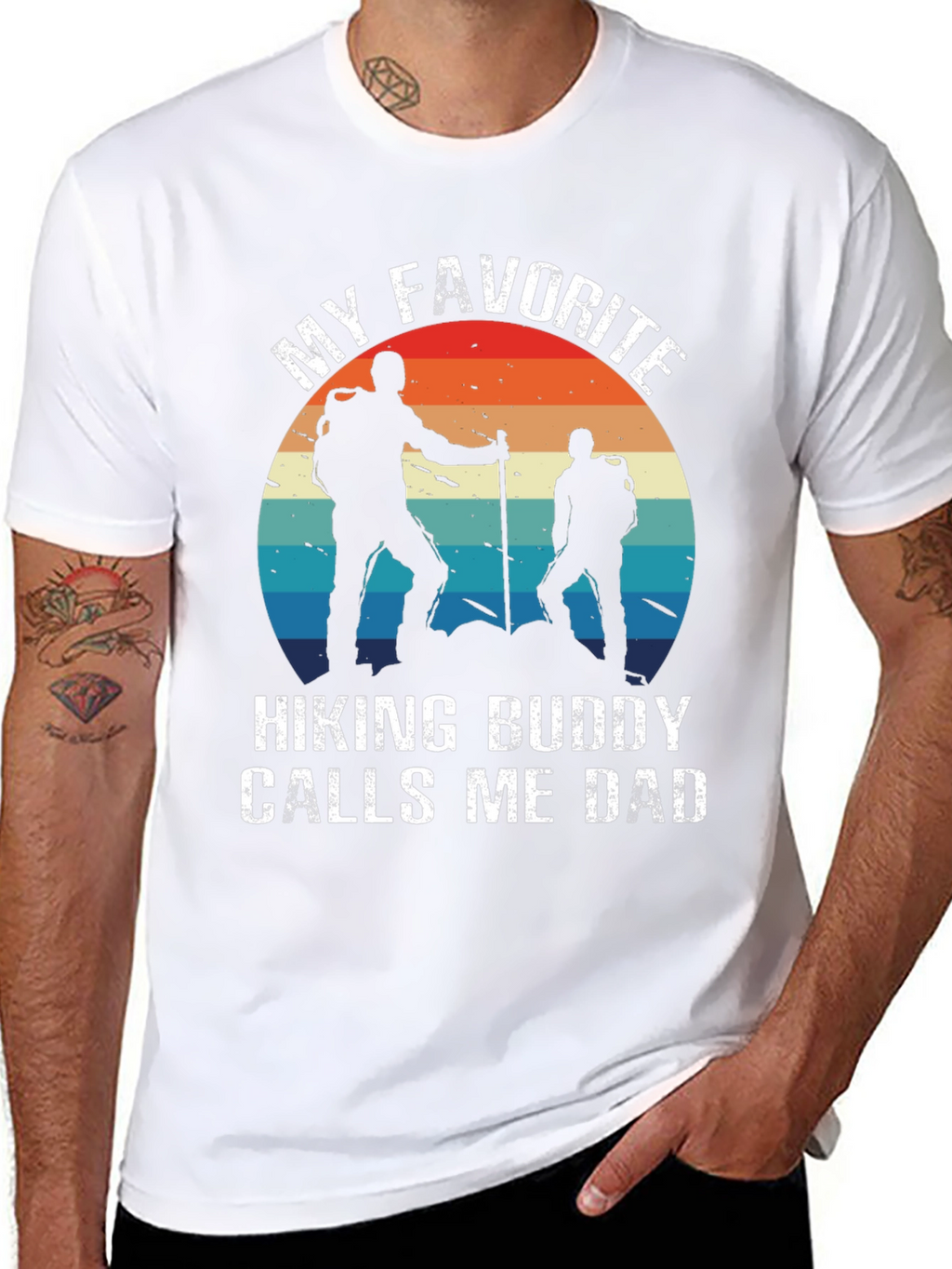 Hiking Buddy Dad T-Shirt