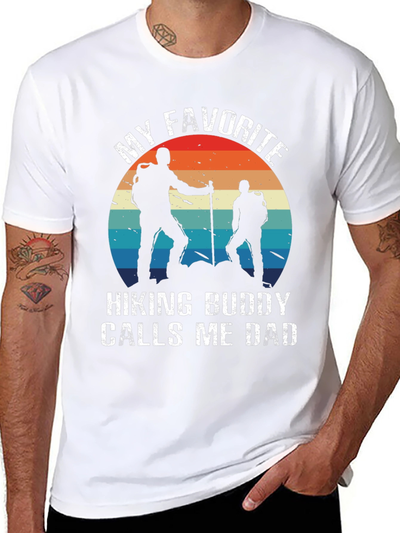 Hiking Buddy Dad T-Shirt