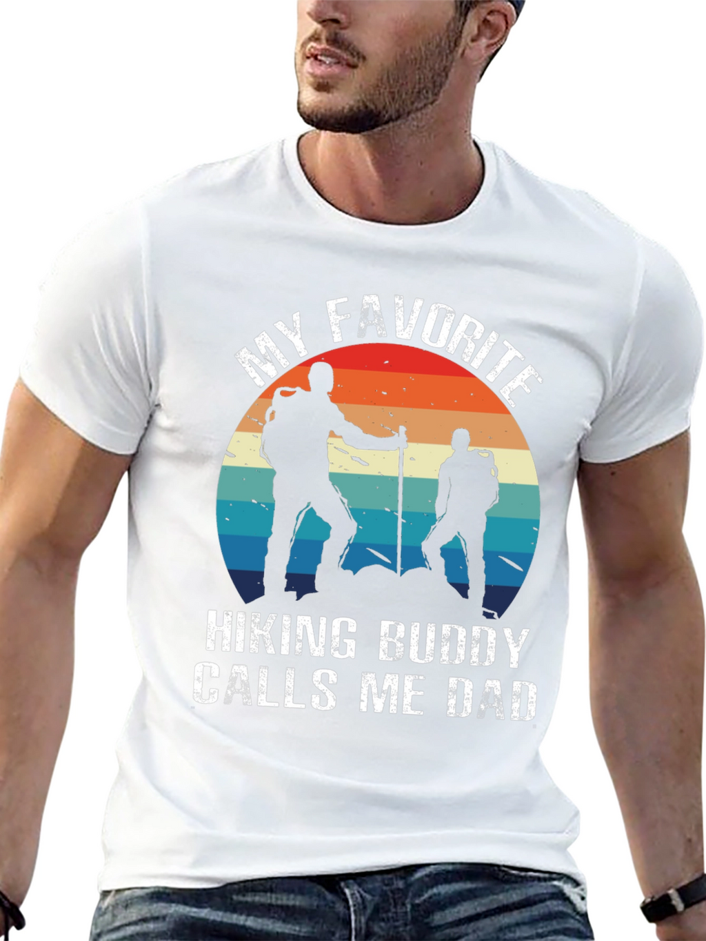 Hiking Buddy Dad T-Shirt