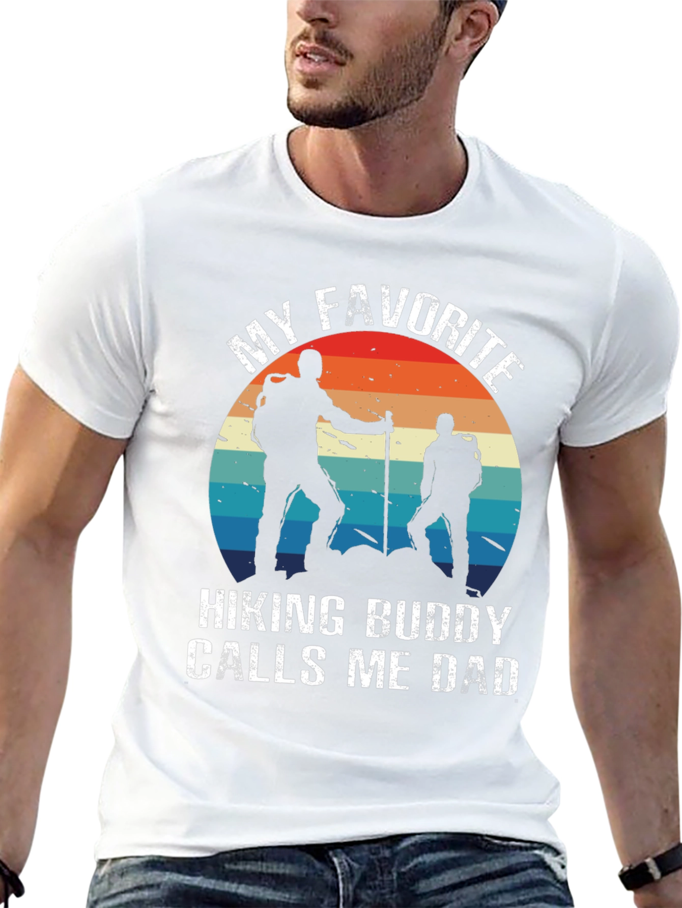 Hiking Buddy Dad T-Shirt