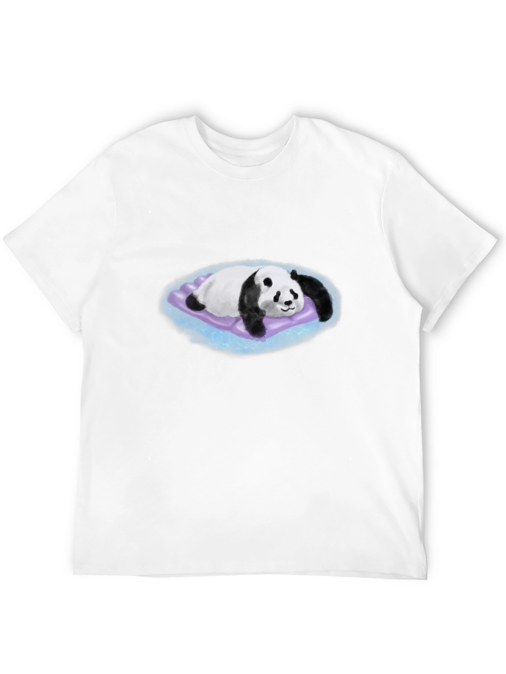 Panda on Purple Pillow Graphic T-Shirt
