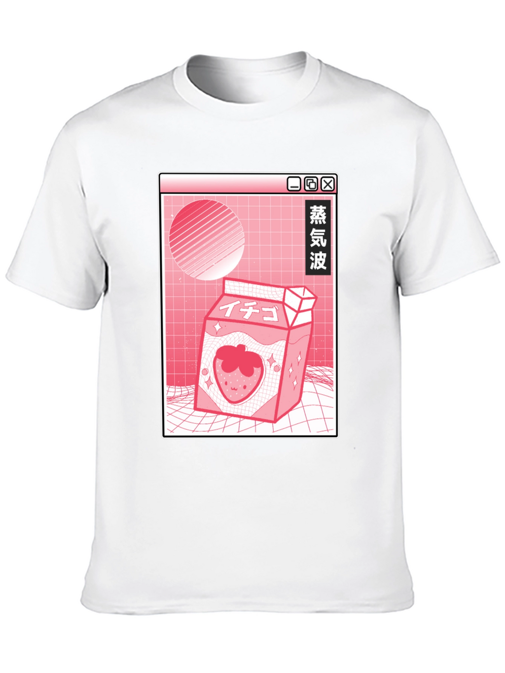 Aesthetic Anime Strawberry Milk Graphic Tee