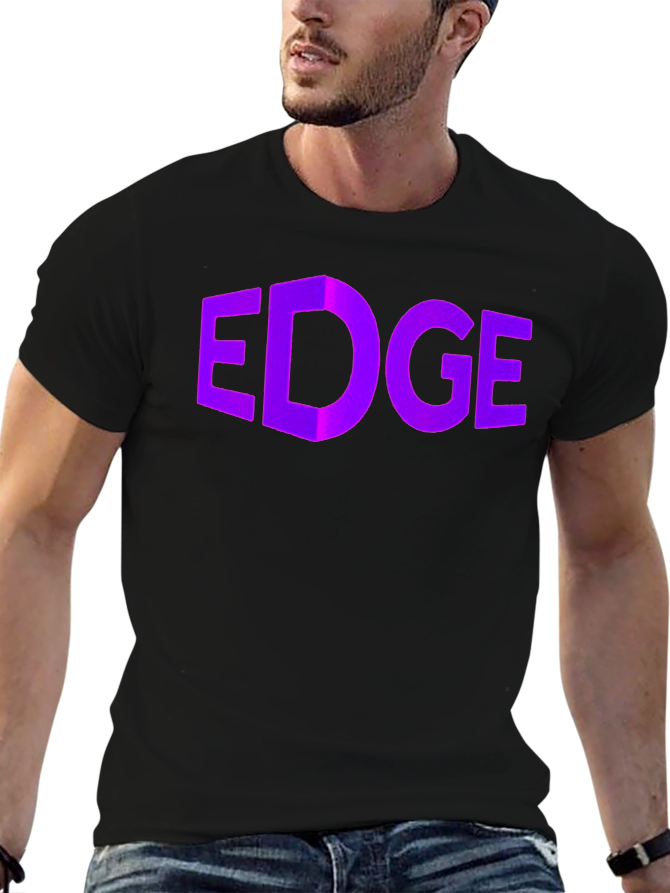 Geometric EDGE Graphic Tee - Modern Style