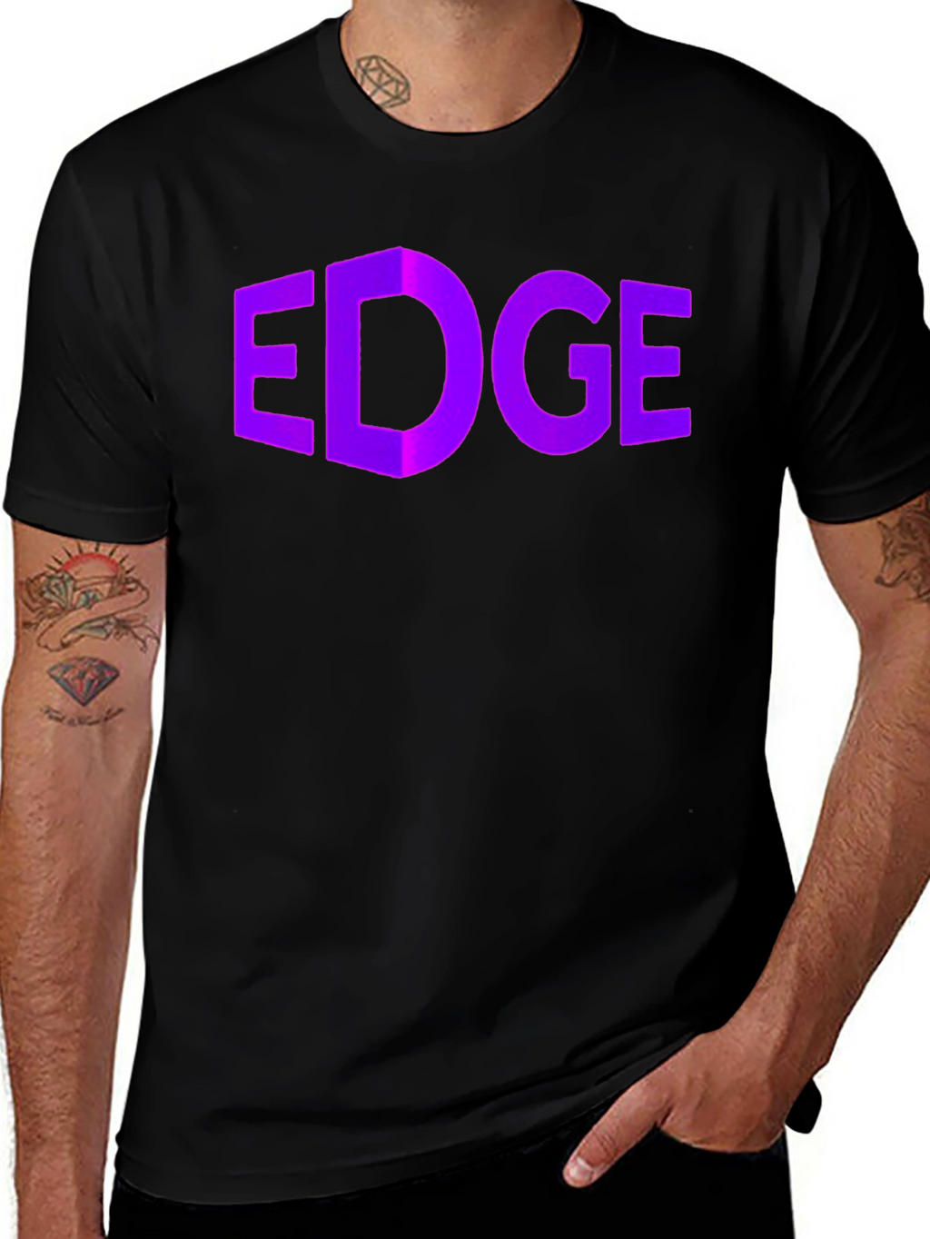Geometric EDGE Graphic Tee - Modern Style