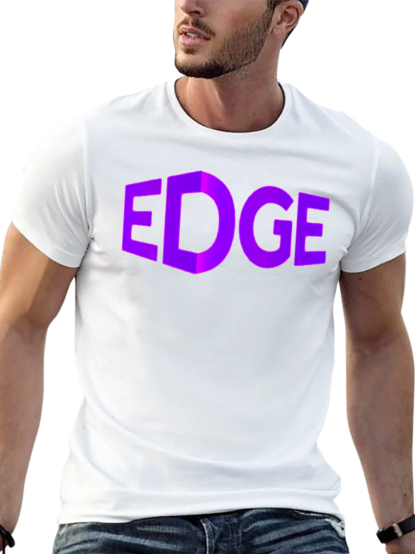 Geometric EDGE Graphic Tee - Modern Style