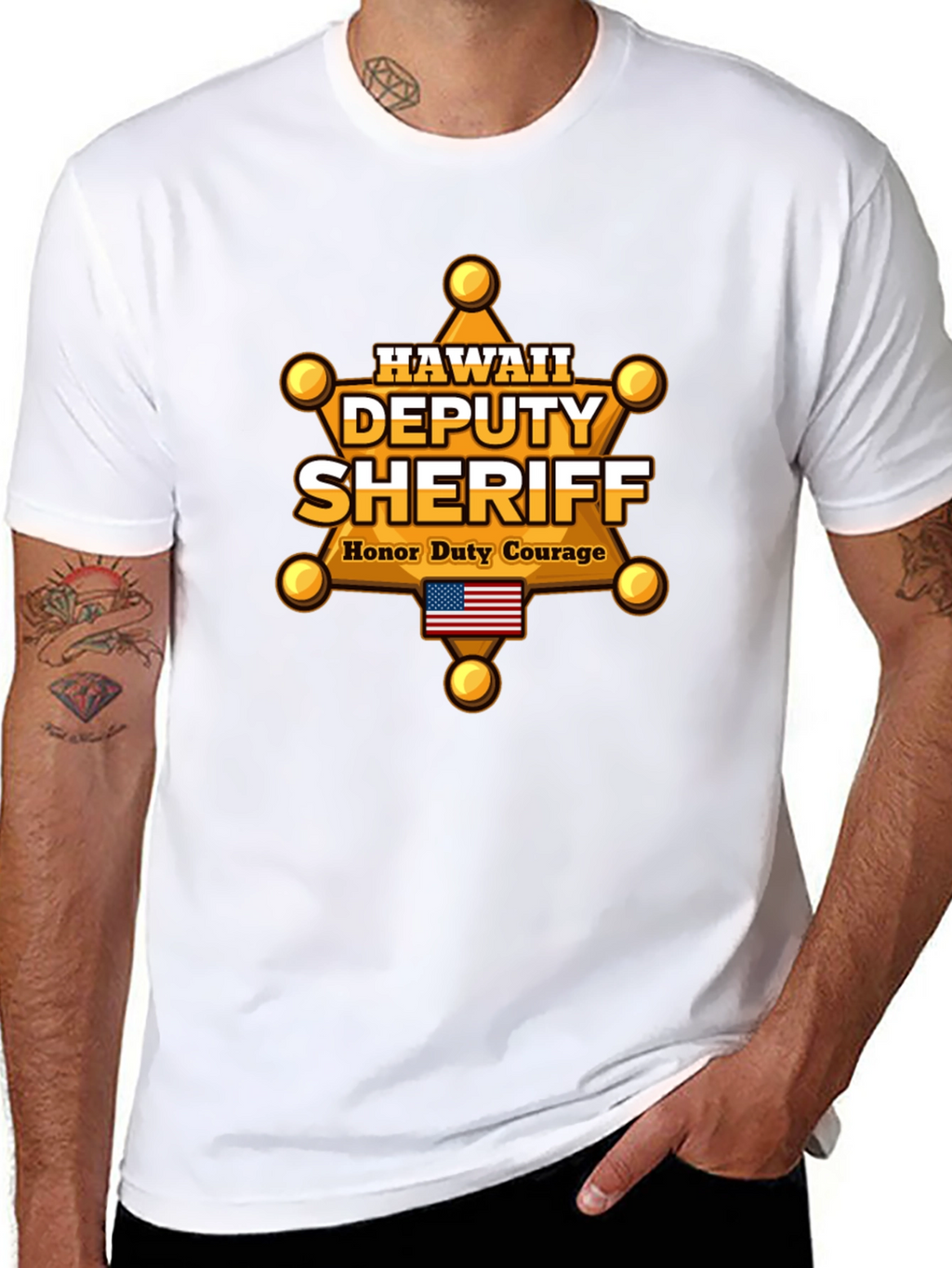 Hawaii Deputy Sheriff Graphic T-Shirt