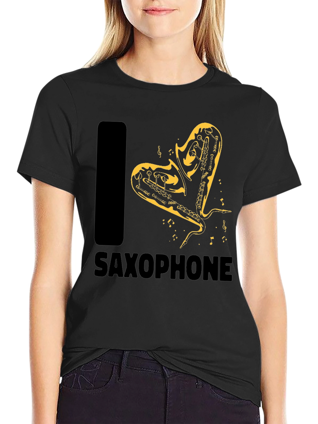 I Love Saxophone Graphic T-Shirt