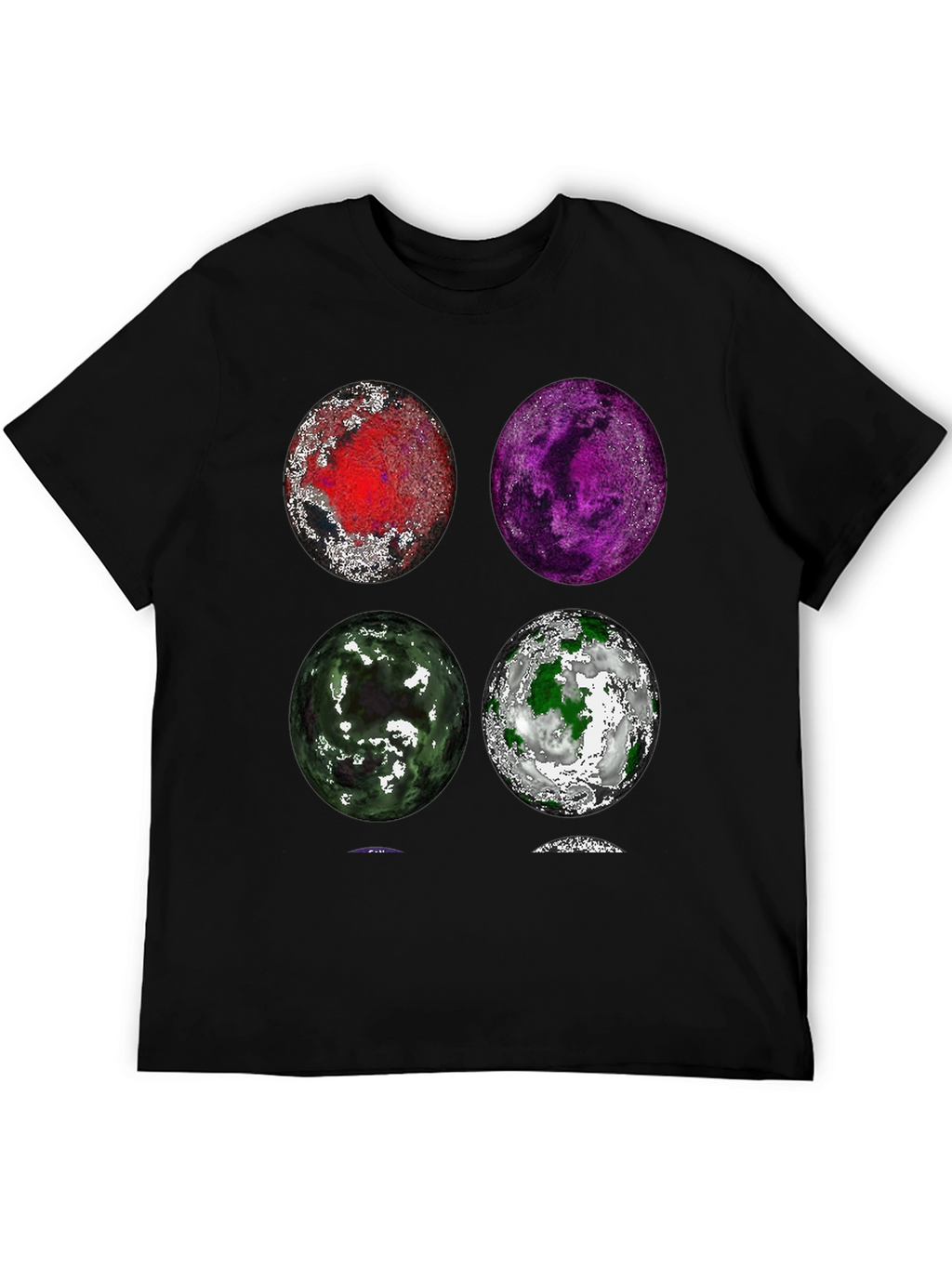 Planet Collage Graphic T-Shirt