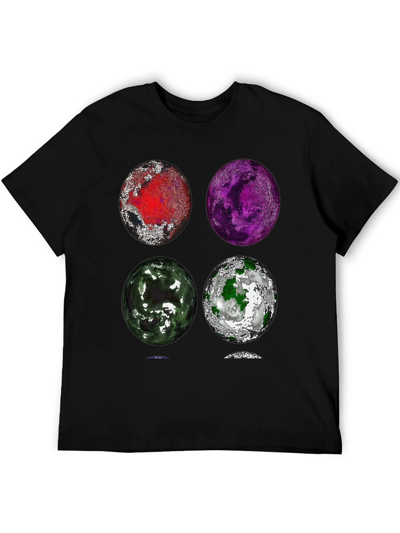 Planet Collage Graphic T-Shirt