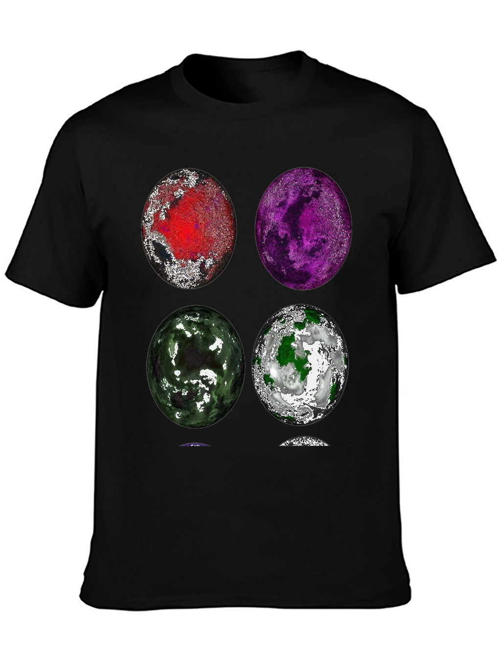 Planet Collage Graphic T-Shirt