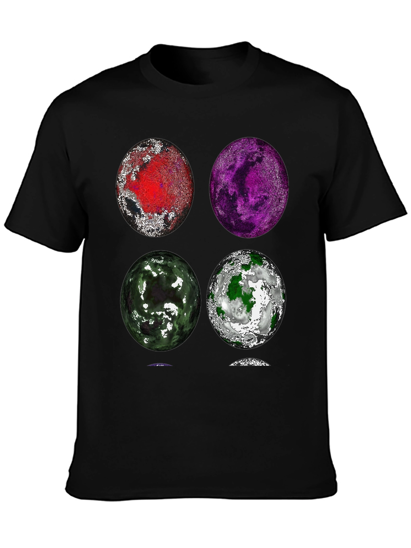 Planet Collage Graphic T-Shirt