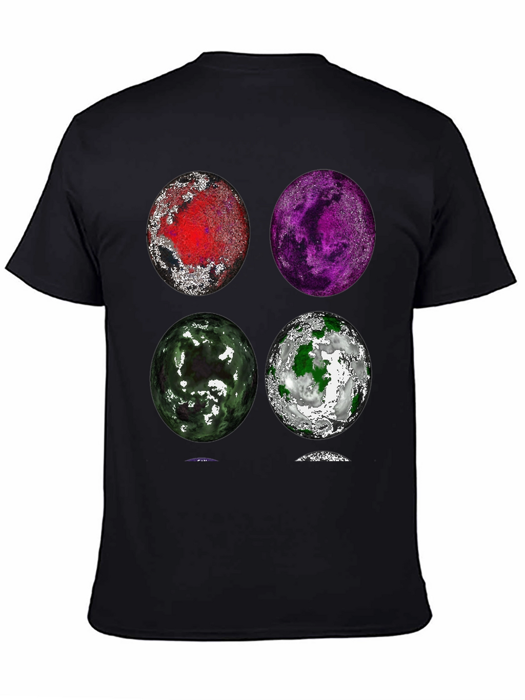 Planet Collage Graphic T-Shirt