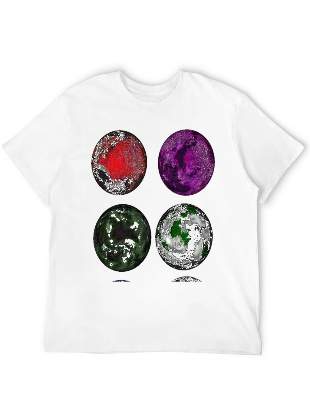 Planet Collage Graphic T-Shirt