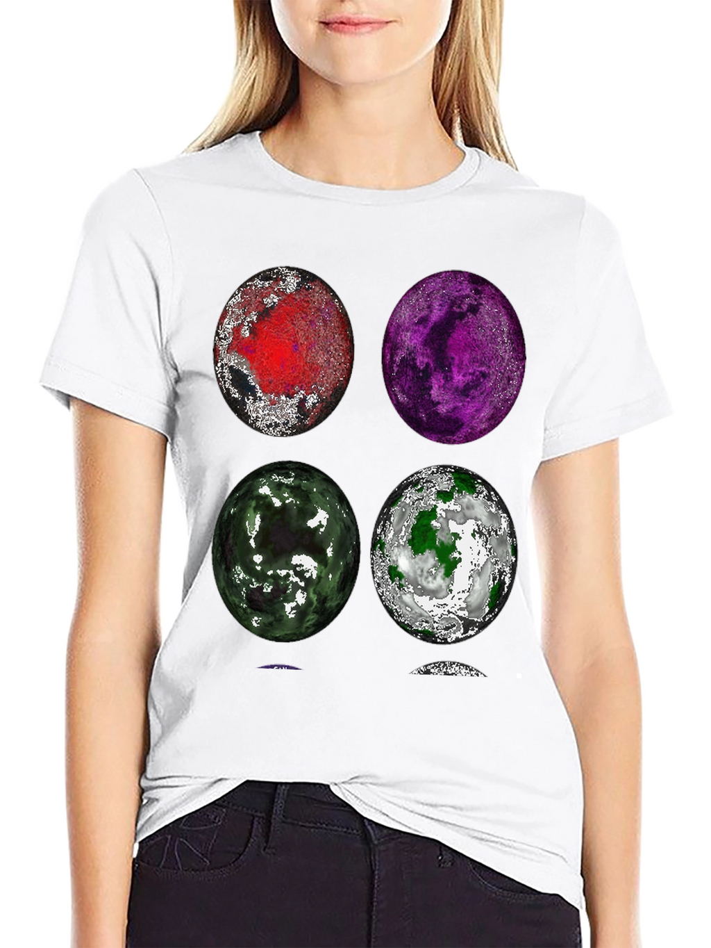 Planet Collage Graphic T-Shirt