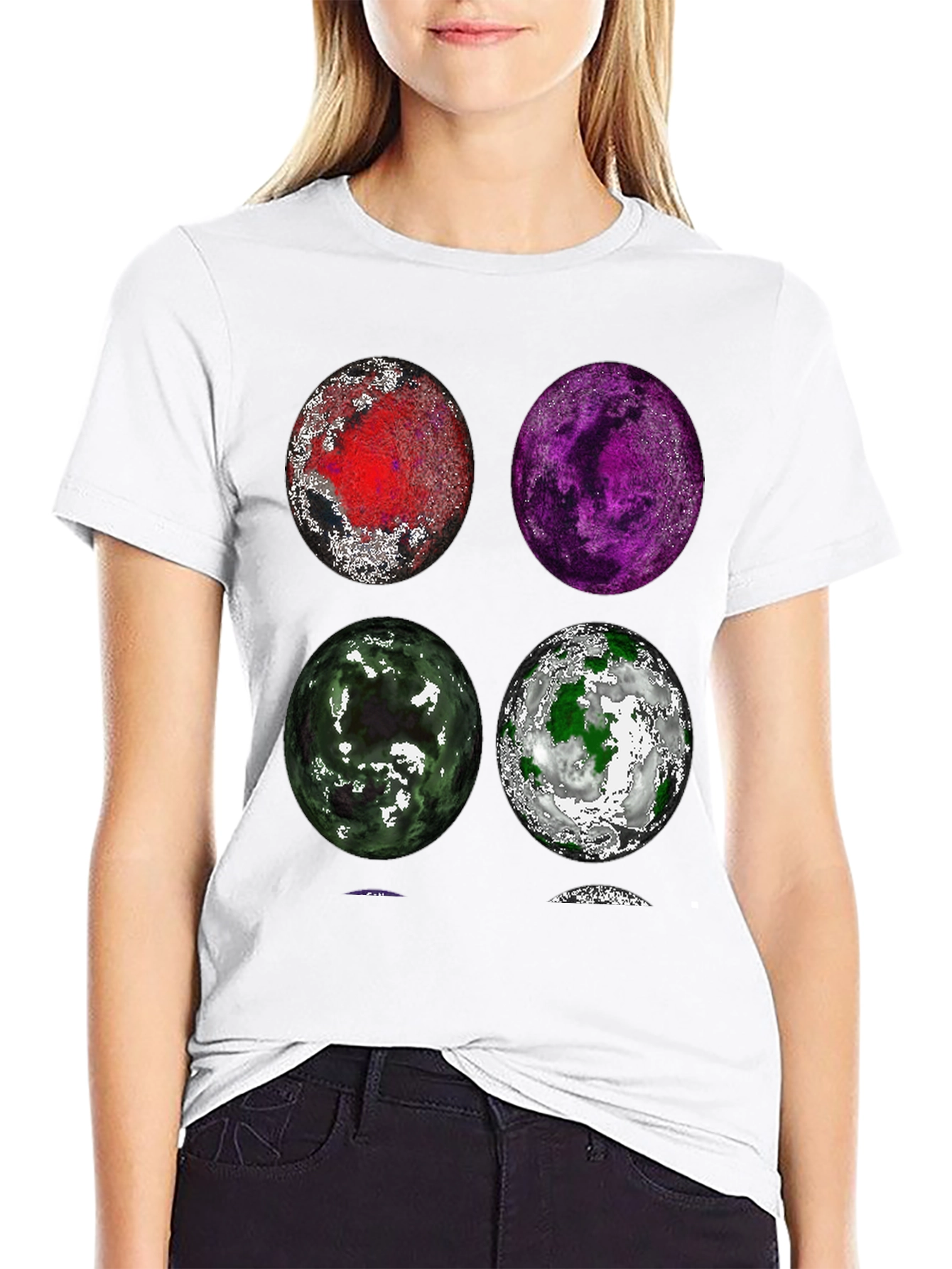 Planet Collage Graphic T-Shirt