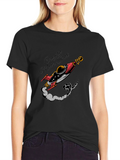 Crypto Moon Shot Graphic T-Shirt