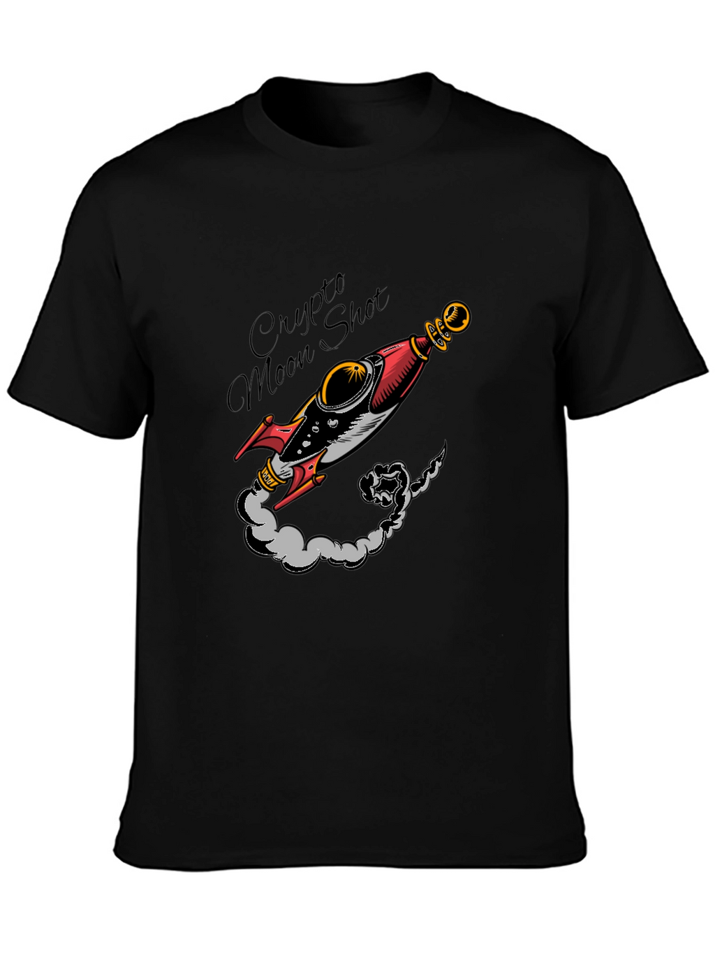 Crypto Moon Shot Graphic T-Shirt