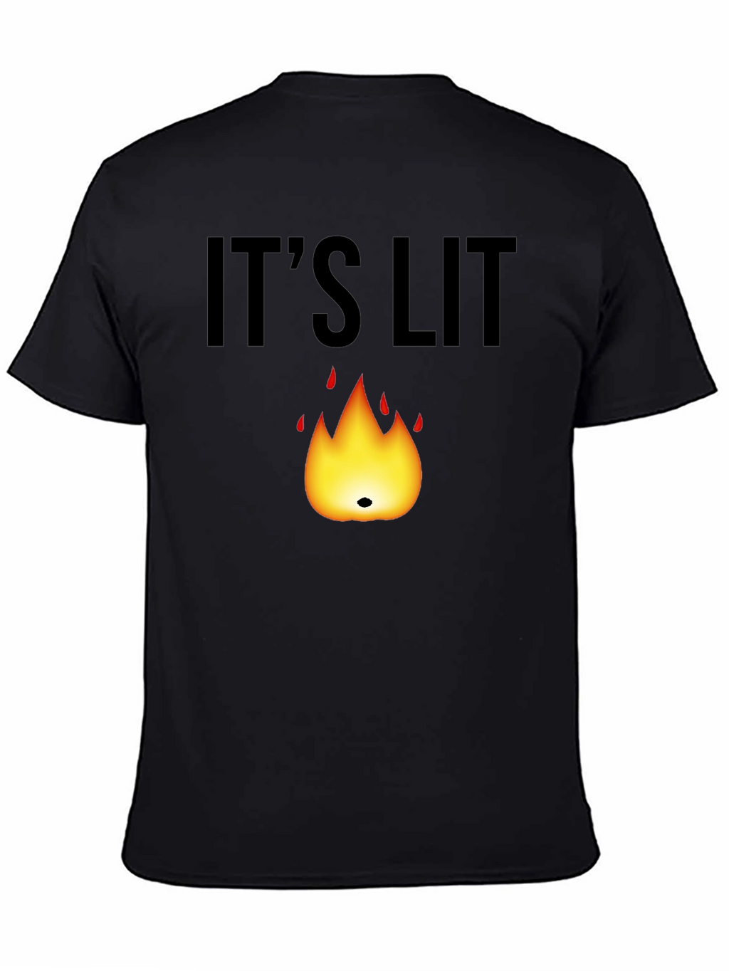 Its Lit T-Shirt - Black Graphic Tee
