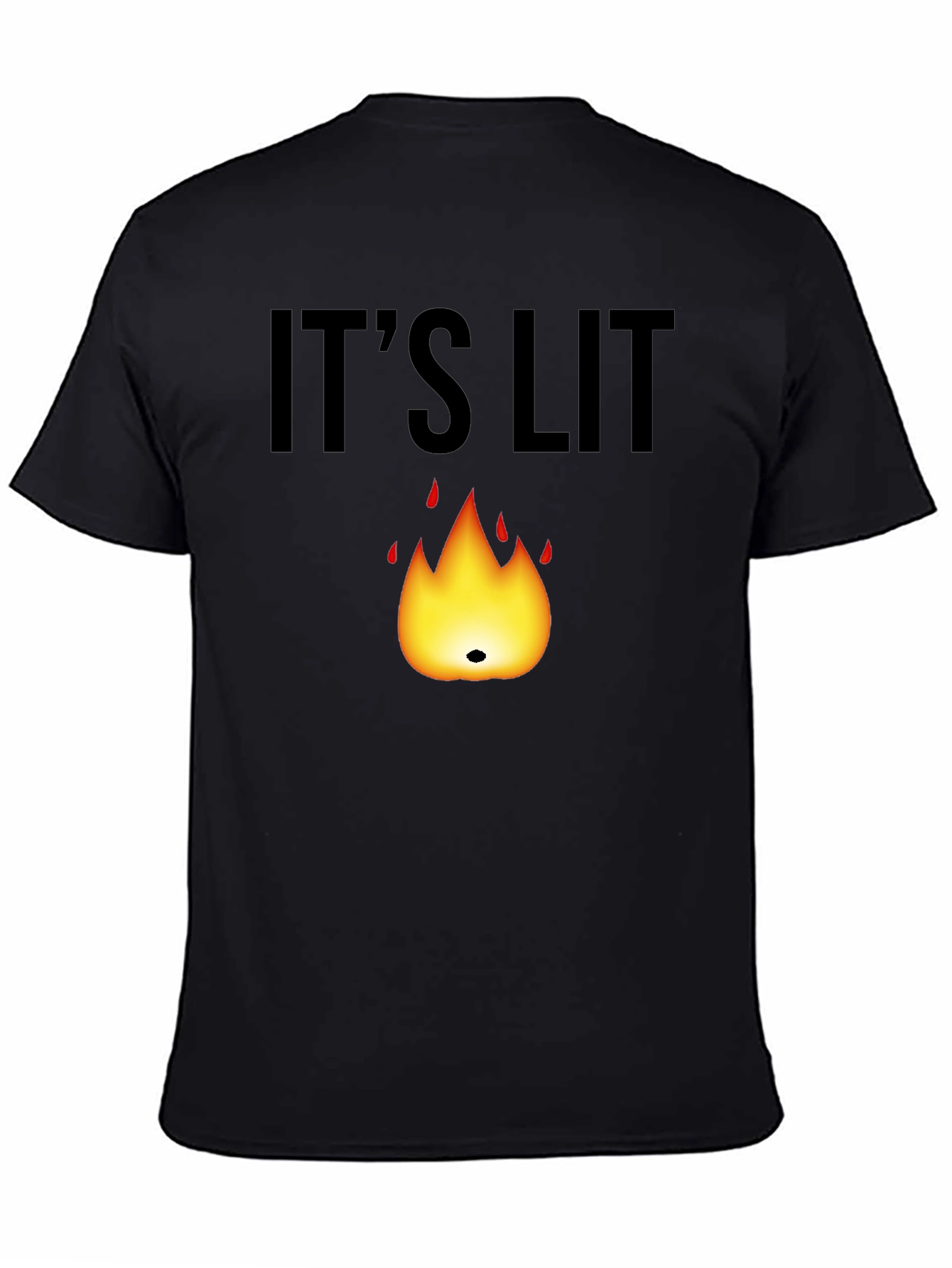 Its Lit T-Shirt - Black Graphic Tee