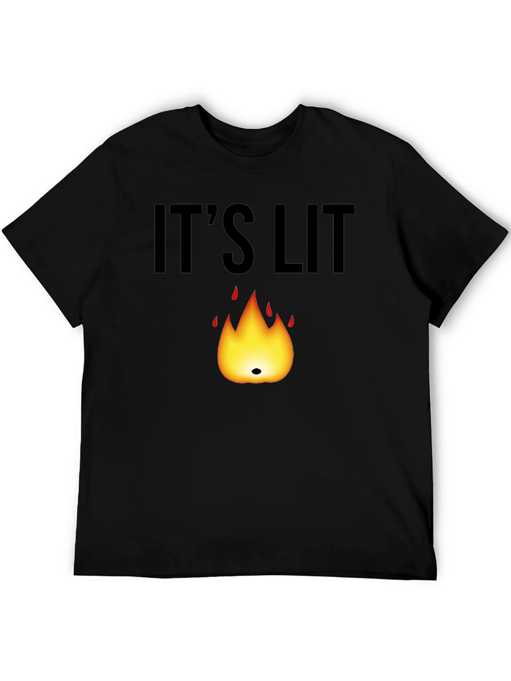 Its Lit T-Shirt - Black Graphic Tee