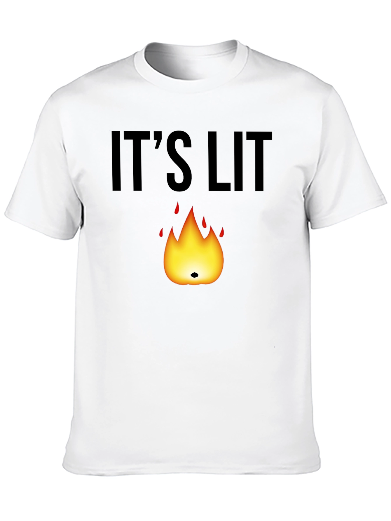 Its Lit T-Shirt - Black Graphic Tee