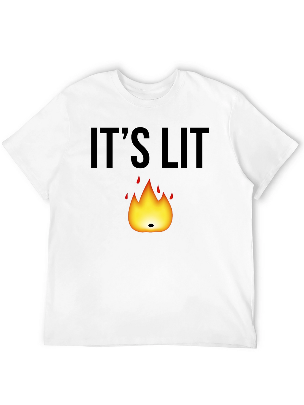 Its Lit T-Shirt - Black Graphic Tee