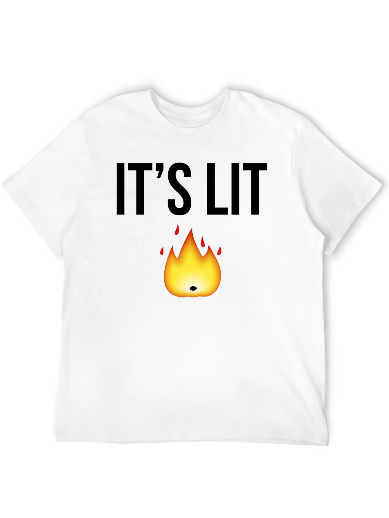 Its Lit T-Shirt - Black Graphic Tee