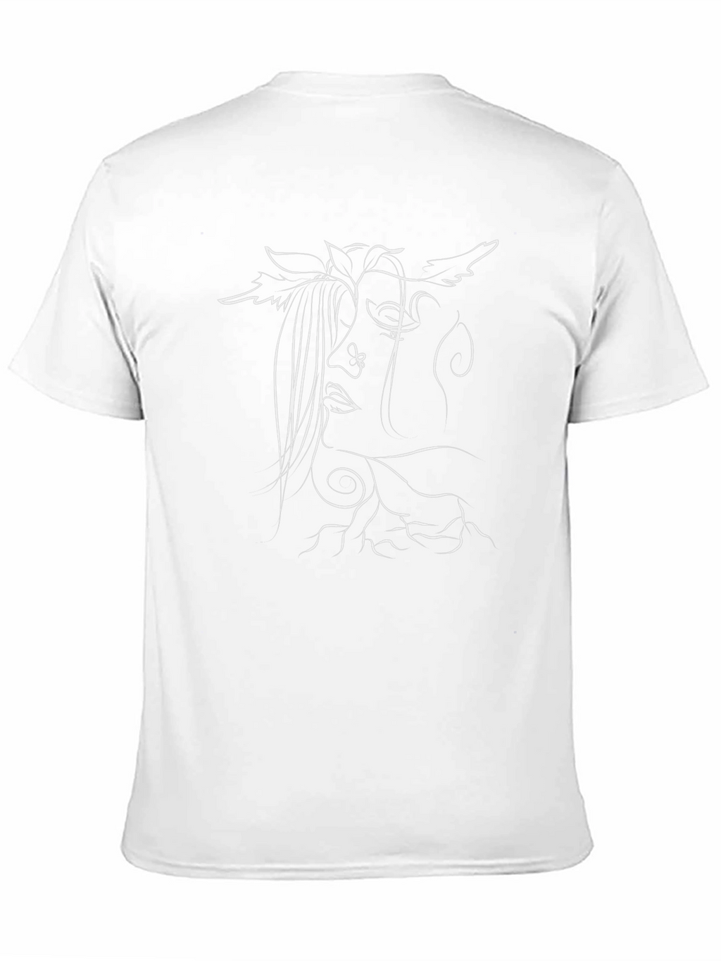 Abstract Woman Line Art Graphic Tee