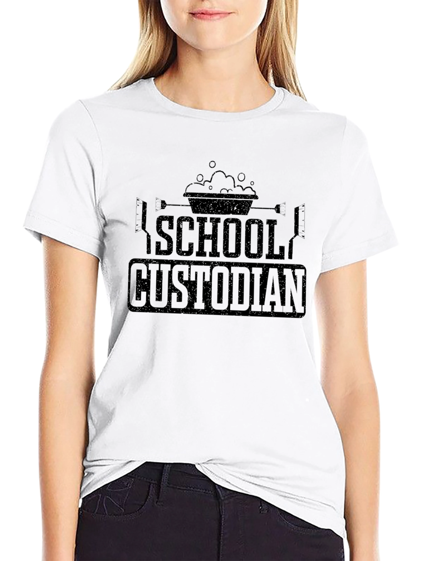 School Custodian T-Shirt - Funny Cleaning Crew Apparel
