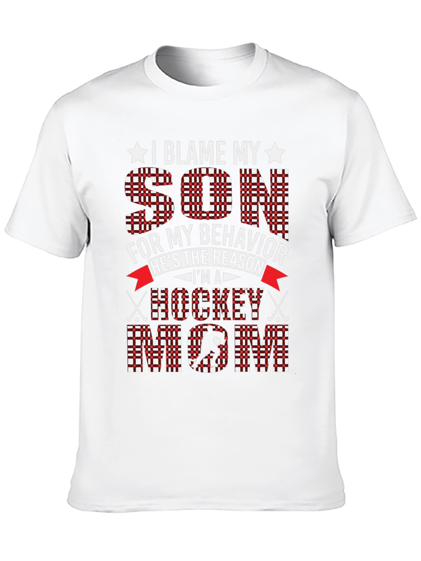 I Blame My Son Hockey Mom Graphic Tee