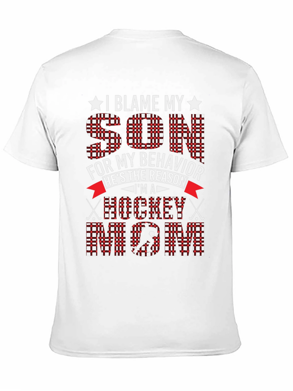 I Blame My Son Hockey Mom Graphic Tee