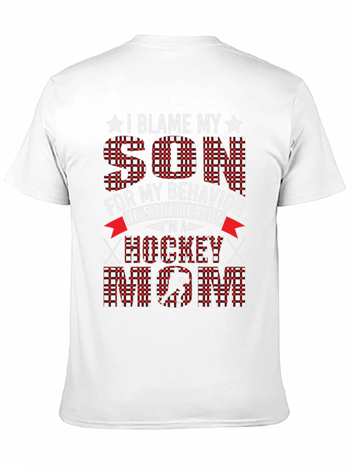 I Blame My Son Hockey Mom Graphic Tee
