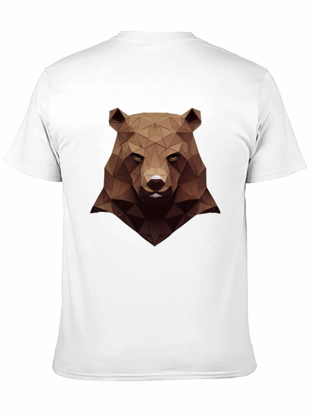 Geometric Bear Graphic Tee - Mens Black Shirt