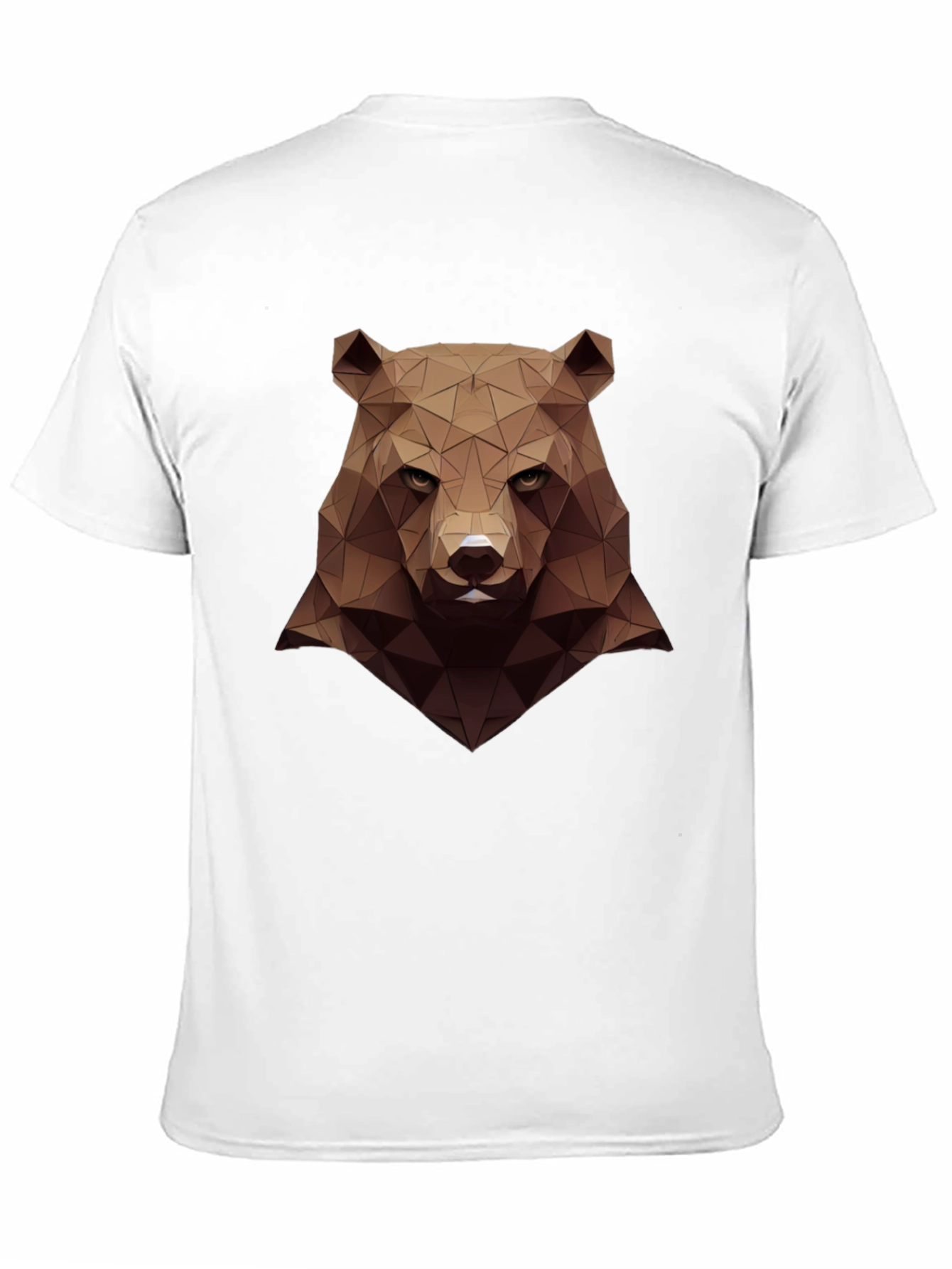 Geometric Bear Graphic Tee - Mens Black Shirt