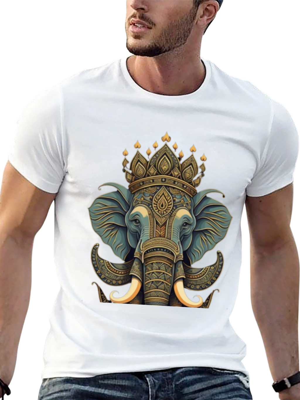Elephant King Graphic Tee - Premium Cotton