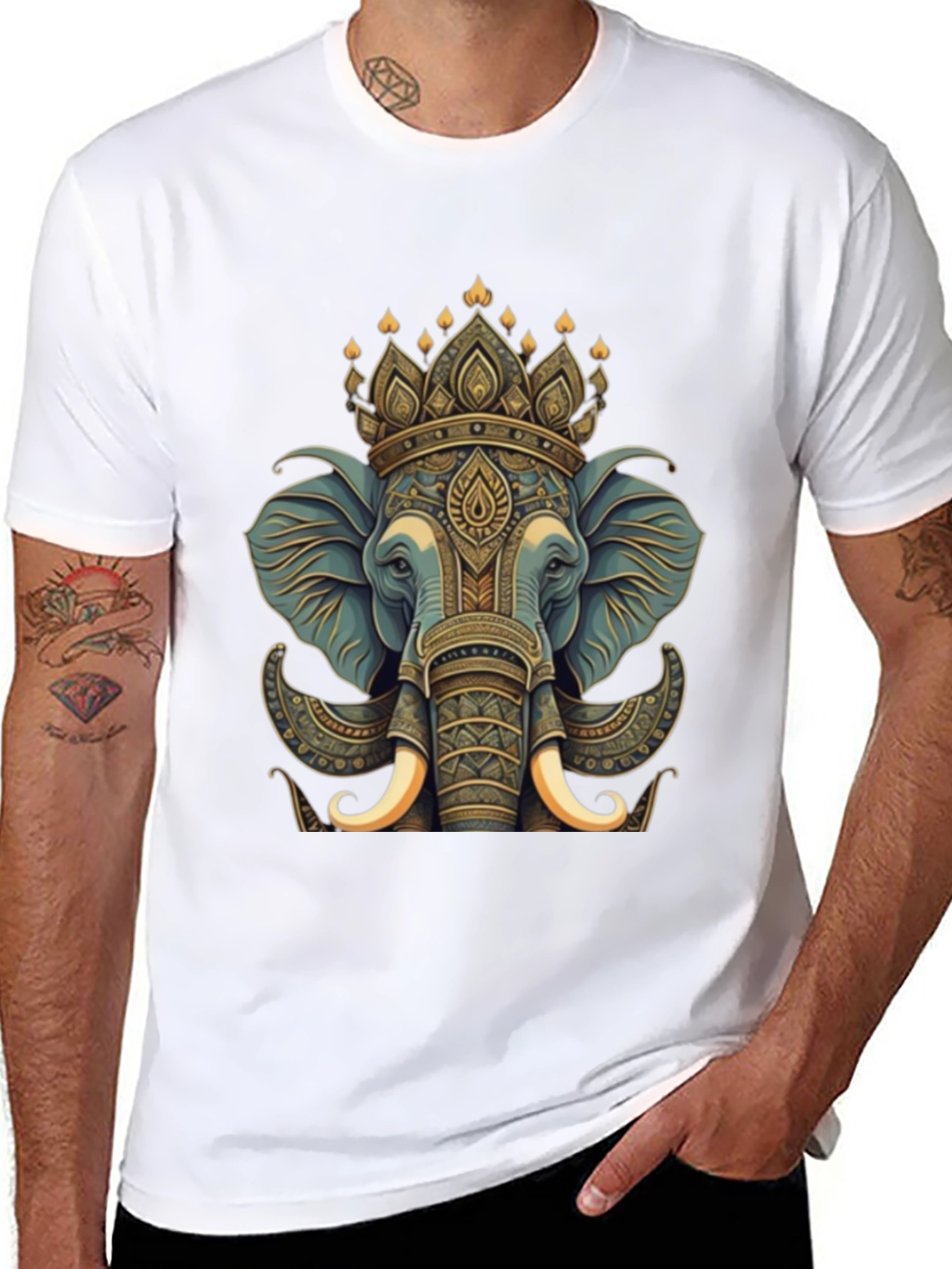 Elephant King Graphic Tee - Premium Cotton