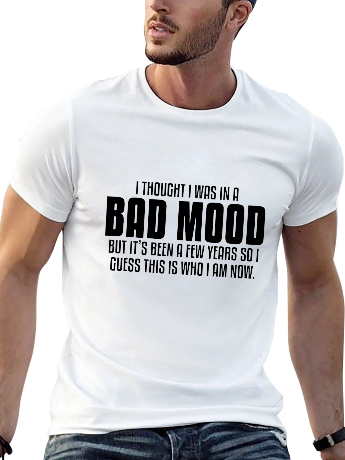 Bad Mood Statement T-Shirt - Bold Graphic Tee