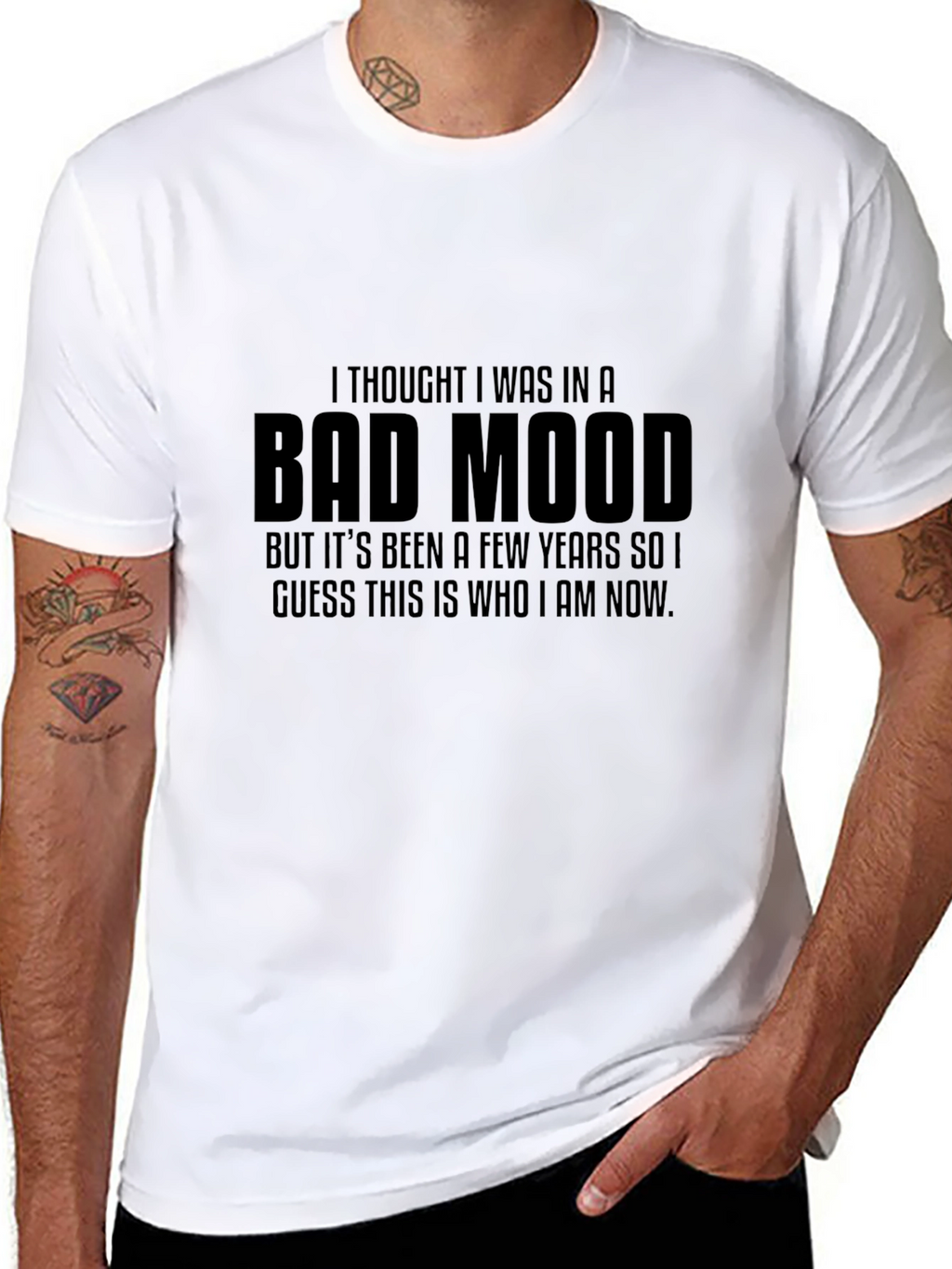 Bad Mood Statement T-Shirt - Bold Graphic Tee