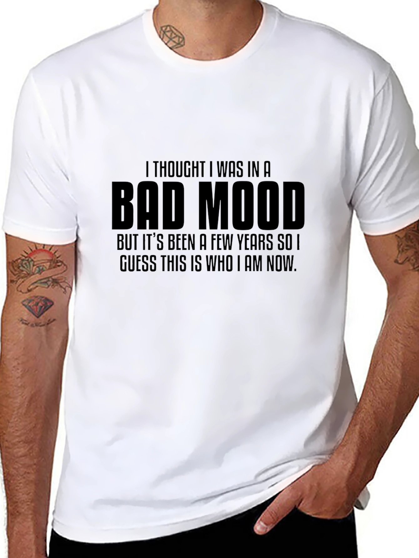 Bad Mood Statement T-Shirt - Bold Graphic Tee